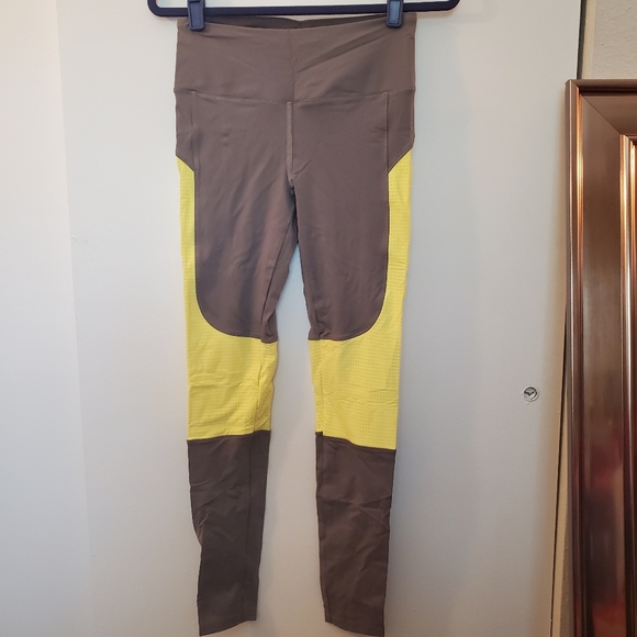 Victoria's Secret VSX Sport | Yellow/Grey Knockout Leggings - Picture 1 of 7